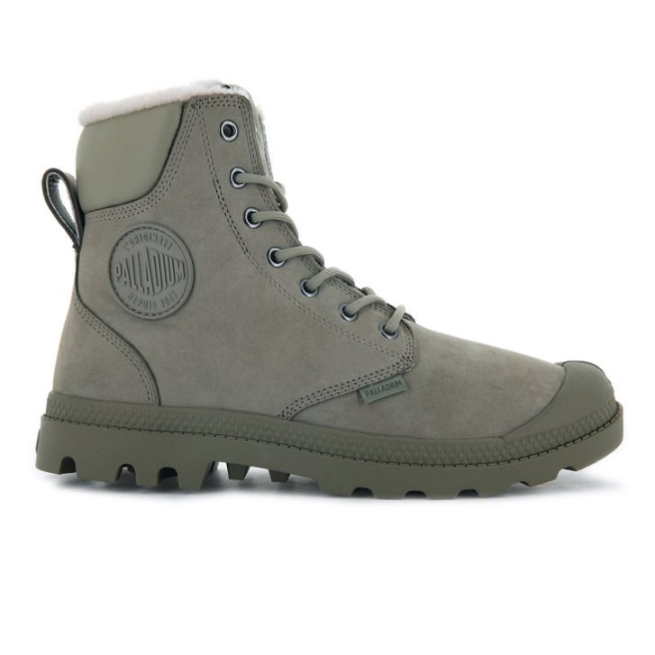 Bottes Palladium Pampa Sport Cuff WPS Femme Vert Olive | FR TFM945W